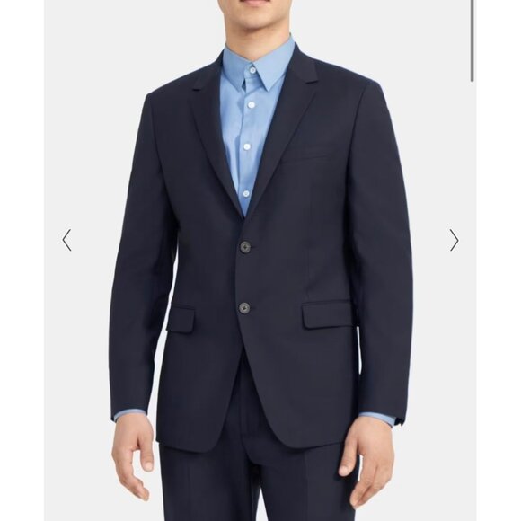 Theory Slim-Fit Suit Jacket Ostro‎ Suiting blue sport coat 40R - Picture 1 of 8